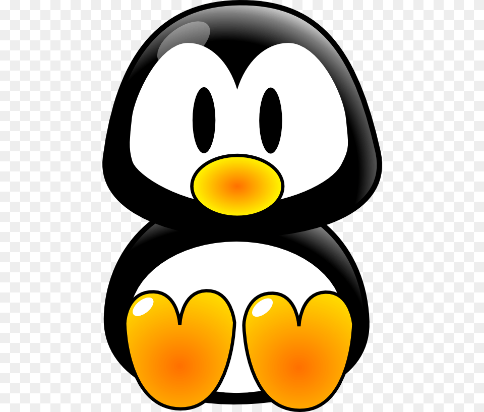Clip Art Chovynz Baby Tux Linux Scallywag March, Animal, Bird, Penguin, Clothing Png Image