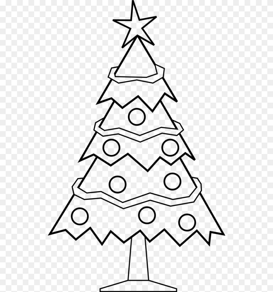 Clip Art Christmas Black And White, Gray Free Transparent Png