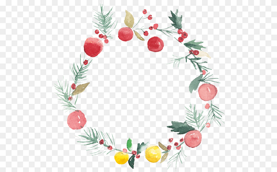 Clip Art Christmas Watercolor Background Watercolor Christmas Wreath, Plant Png Image