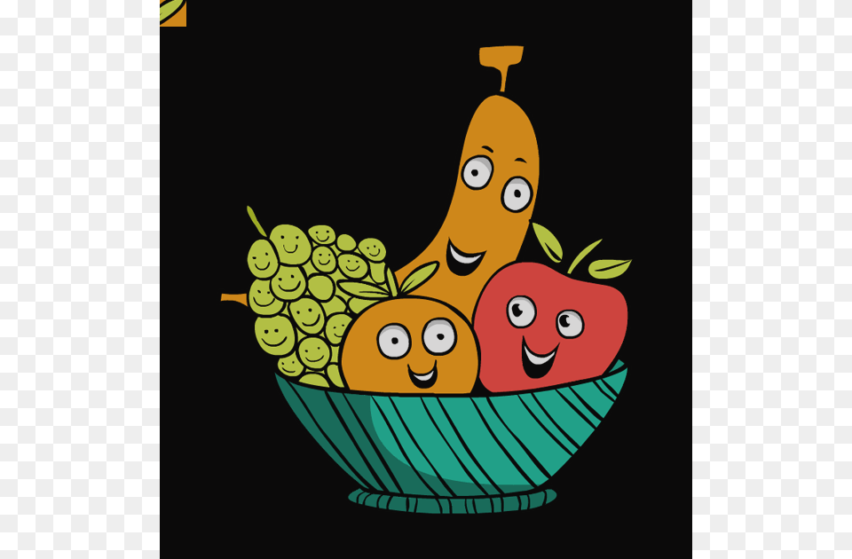 Clip Art Clip Art Thanksgiving Happy Fruit Basket, Banana, Food, Plant, Produce Free Png Download