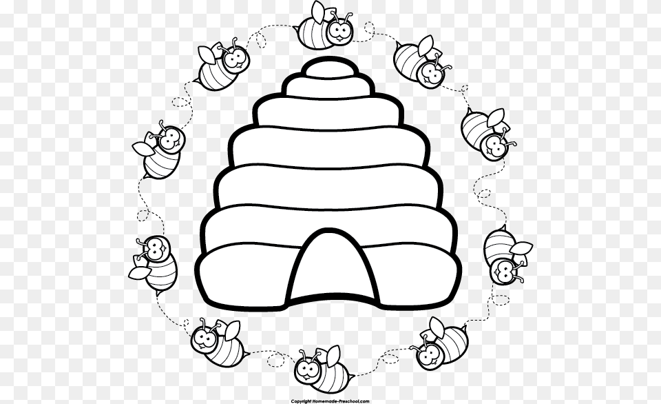 Clip Art Clipart Free Bees Hive Clipart Black And White, Baby, Outdoors, Person, Drawing Png Image