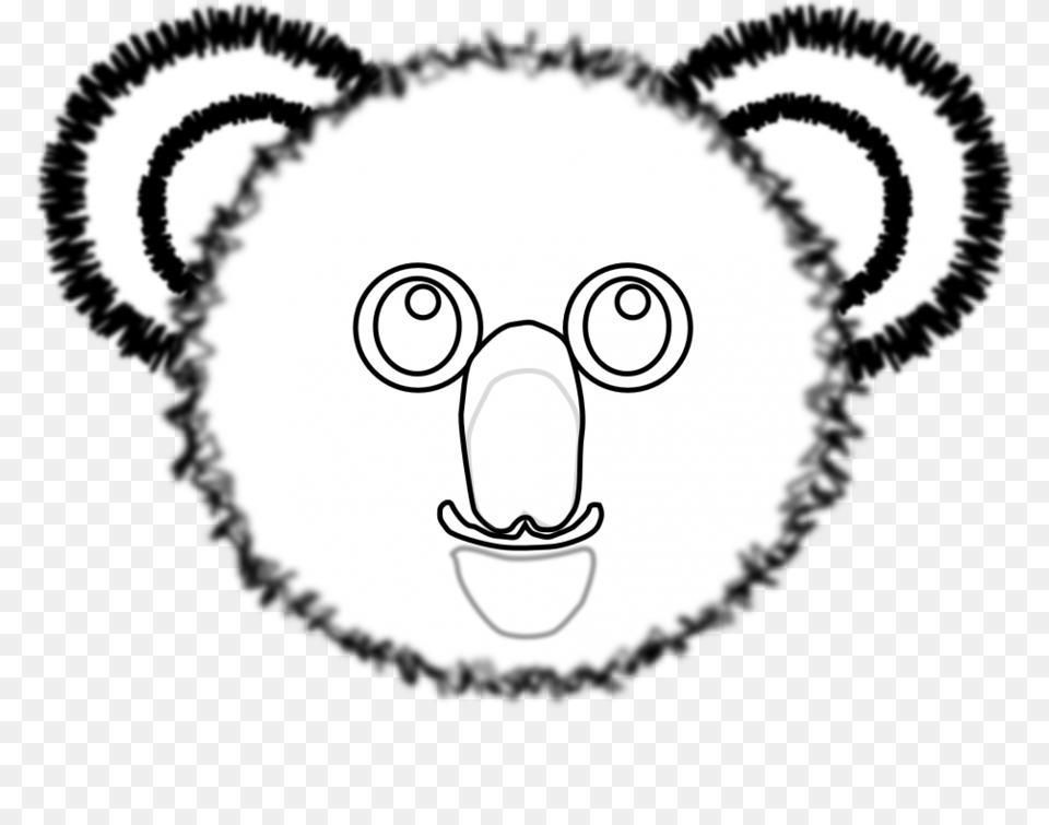 Clip Art Clipart Koala Bear Clip Art Koala, Stencil Png Image