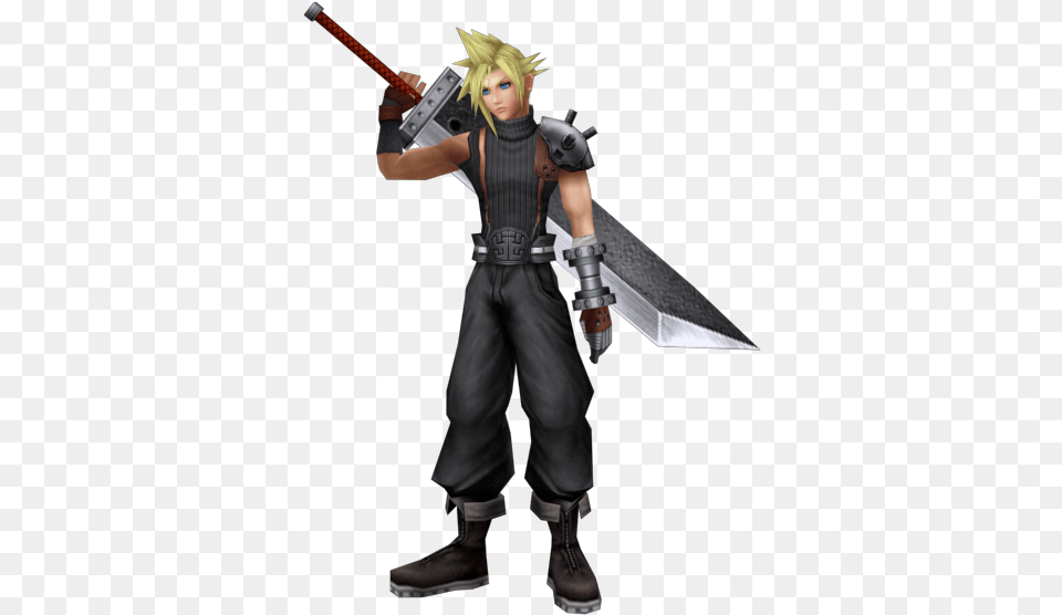 Clip Art Cloud Strife Dissidia Dissidia Cloud Strife, Clothing, Costume, Person, Face Free Transparent Png
