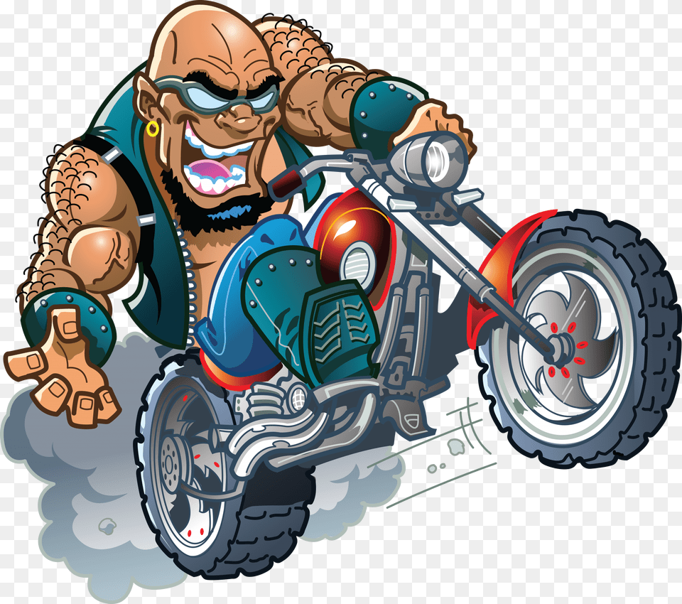 Clip Art Club Chopper, Motorcycle, Transportation, Vehicle, Bulldozer Png