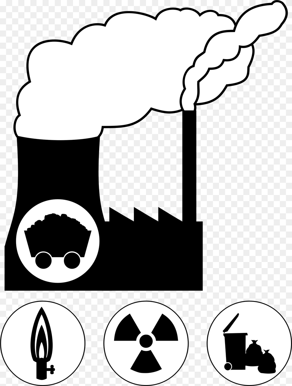 Clip Art Coal Power Plant Clipart, Stencil, Person, Symbol, Body Part Free Png