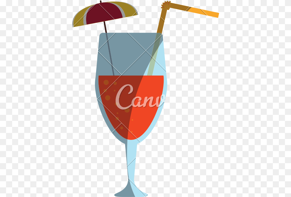 Clip Art Cocktail With Umbrella Canva, Glass, Beverage, Alcohol, Wine Free Transparent Png