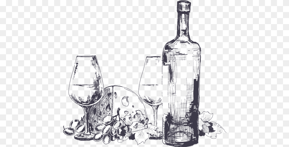 Clip Art Collection Bottle Drawing, Alcohol, Wine, Liquor, Wine Bottle Free Png Download