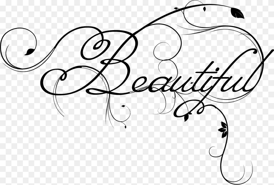 Clip Art Collection Of Calligraphy Draw The Word Beautiful, Silhouette, Firearm, Gun, Rifle Png