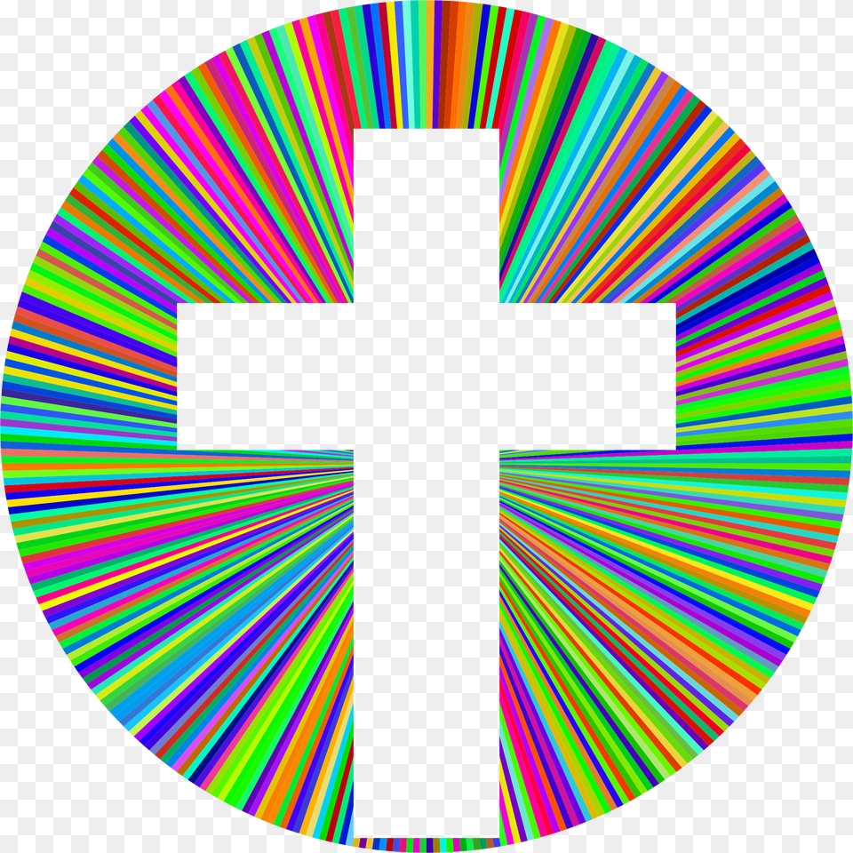 Clip Art Colorful Cross, Symbol, Disk Png Image