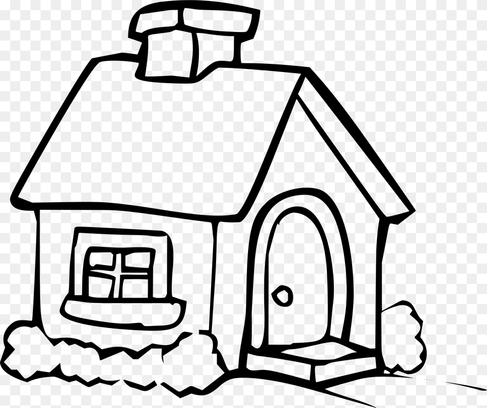 Clip Art Coloring Book Household Adult Hut Clipart Black And White, Gray Png