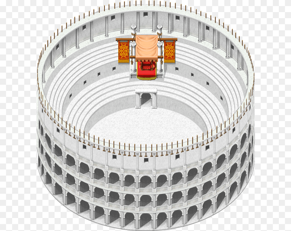 Clip Art Colosseum Aerial View, Amphitheatre, Architecture, Arena, Building Free Png Download