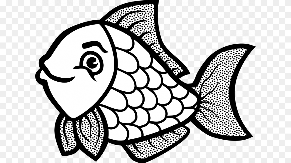 Clip Art Colourful Fish Fish Clipart Black And White, Aquatic, Water, Animal, Sea Life Free Transparent Png