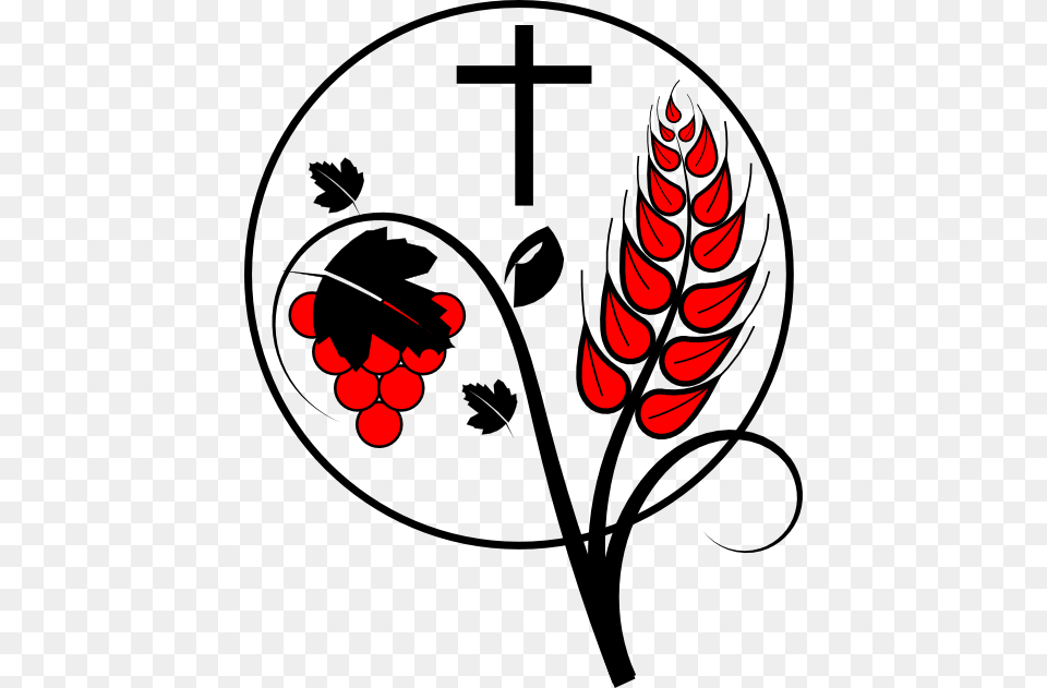 Clip Art Communion Of Saints Clipart, Symbol, Cross, Leaf, Plant Free Transparent Png