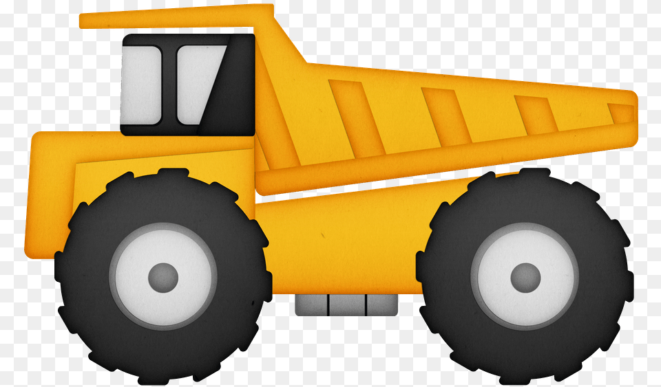 Clip Art Construction Heavy Machinery Dump Truck Road Heavy Equipment Clipart, Machine, Wheel, Tire Png