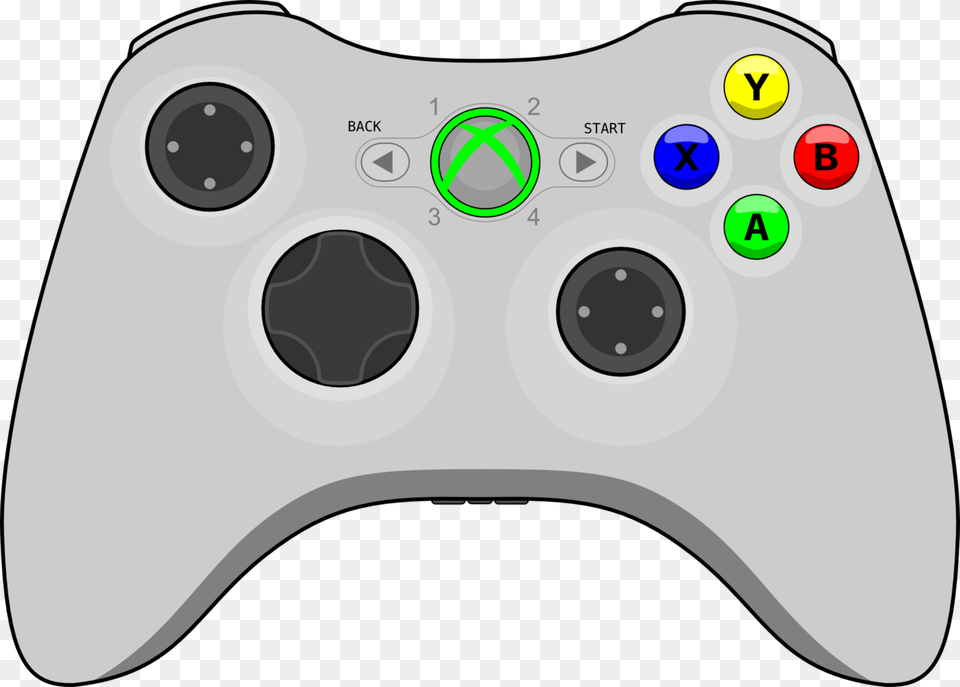 Clip Art Controle Videogame Xbox 360 Game Pad, Electronics, Appliance, Blow Dryer, Device Free Png