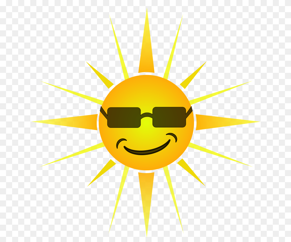 Clip Art Cool Happy Sun, Nature, Sky, Outdoors, Logo Png
