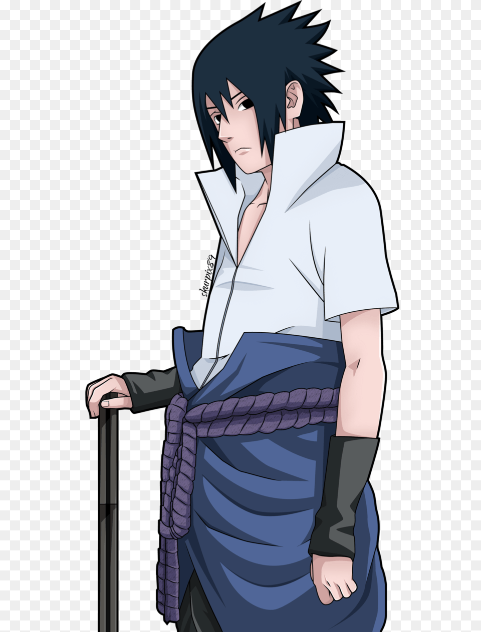 Clip Art Cool Pose Sasuke Shippuden Side, Publication, Book, Comics, Adult Png Image