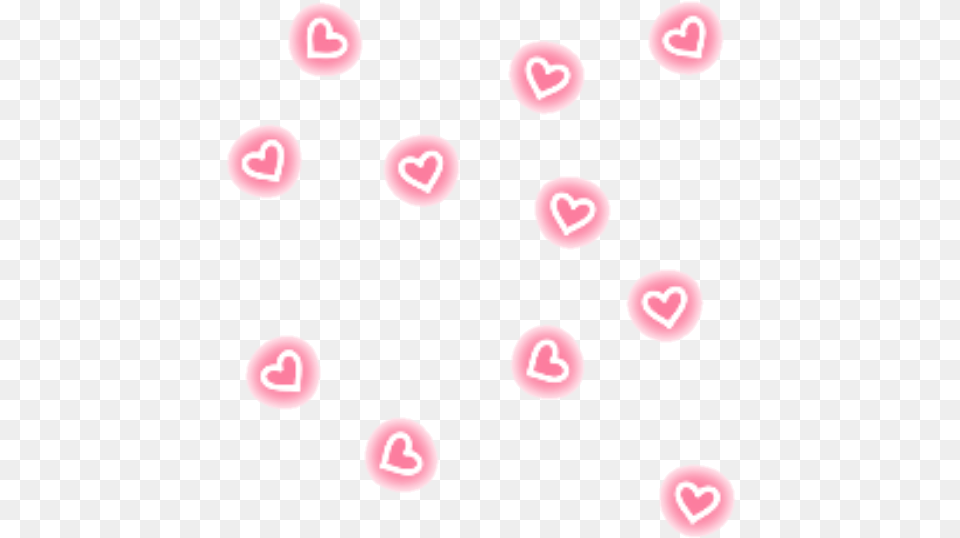 Clip Art Cora O Kawaii Cute Pink Glowing Heart, Text Free Transparent Png