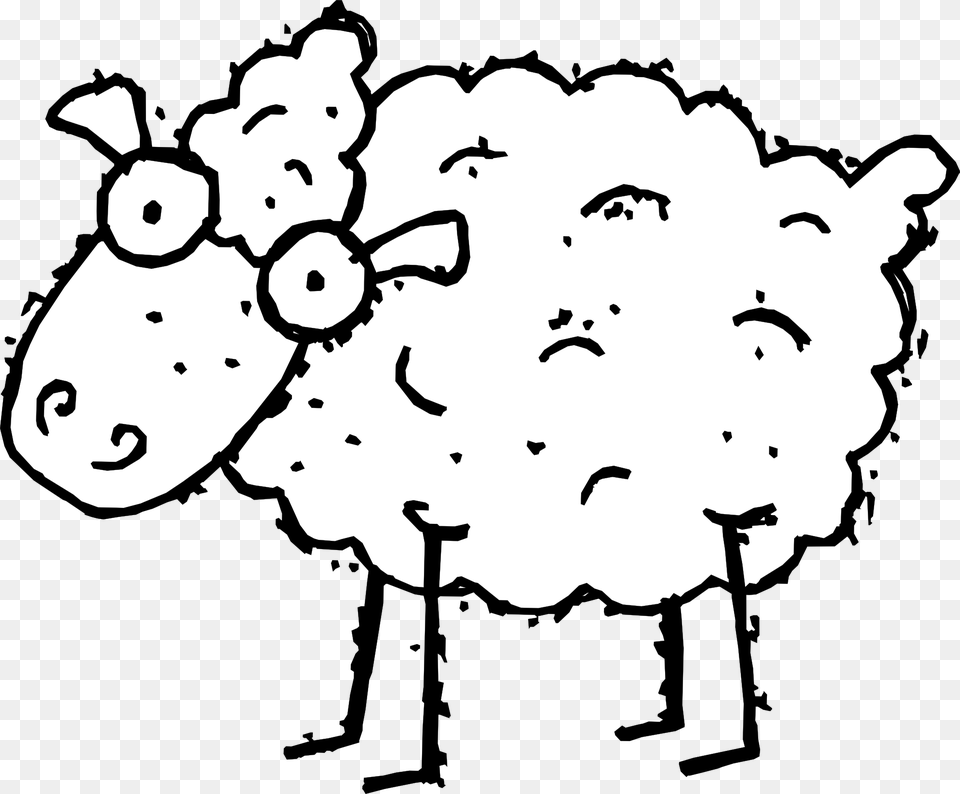 Clip Art Counting Sheep, Livestock, Person, Baby, Man Free Png Download