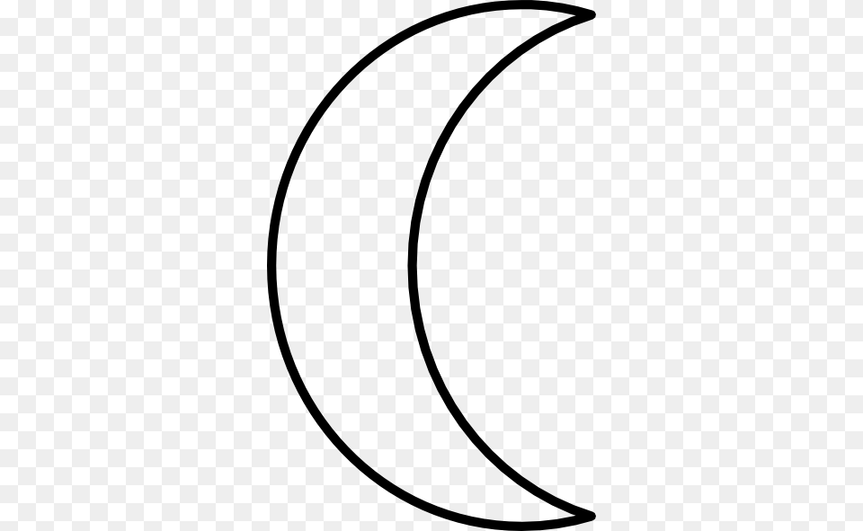 Clip Art Crescent Moon Clipart Black And White Kxedusj, Astronomy, Nature, Night, Outdoors Png