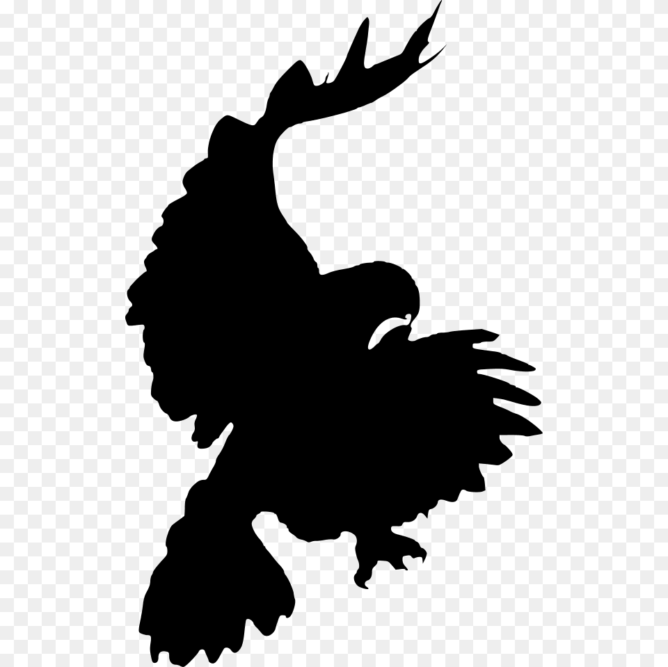 Clip Art Crow, Gray Free Png