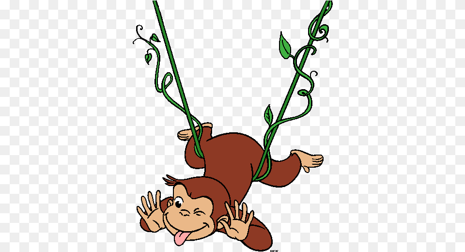 Clip Art Curious George On A Tree, Baby, Person, Cartoon, Face Png