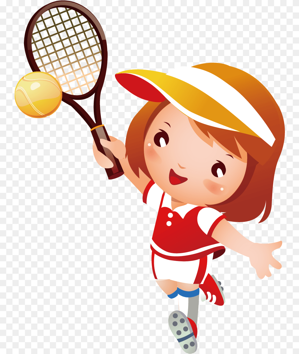 Clip Art Cute Baseball Transprent Playing Tennis Clipart, Ball, Sport, Tennis Ball, Racket Free Transparent Png