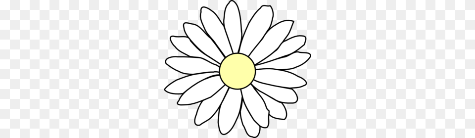 Clip Art Daisy Clipart Black And White Lskzwjk, Flower, Plant, Animal, Fish Png Image