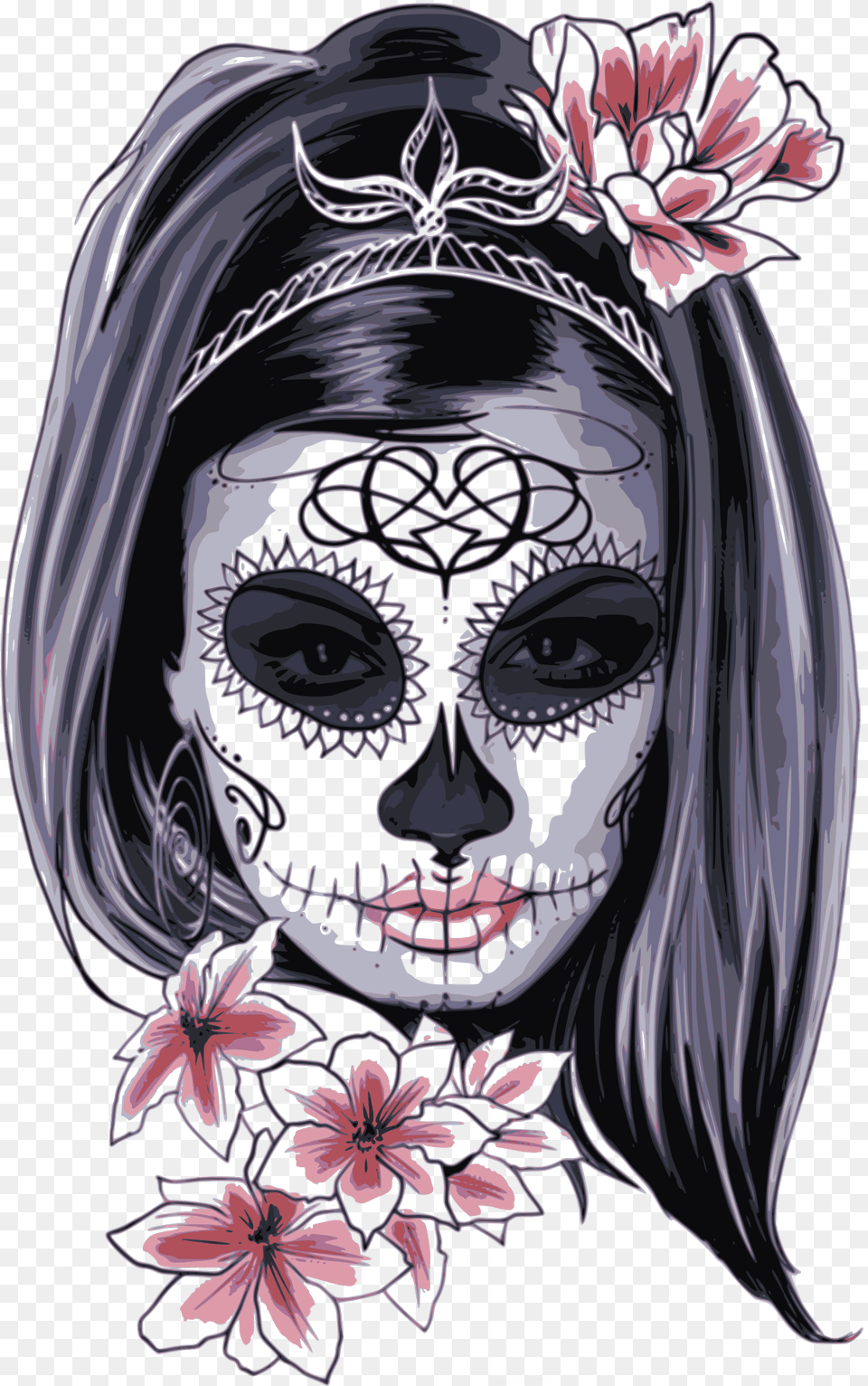 Clip Art Day Of The Dead Woman Catrina, Adult, Wedding, Person, Female Png Image