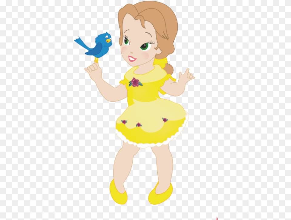 Clip Art De Ni As Con Princesa De Disney, Baby, Person, Face, Head Free Png Download