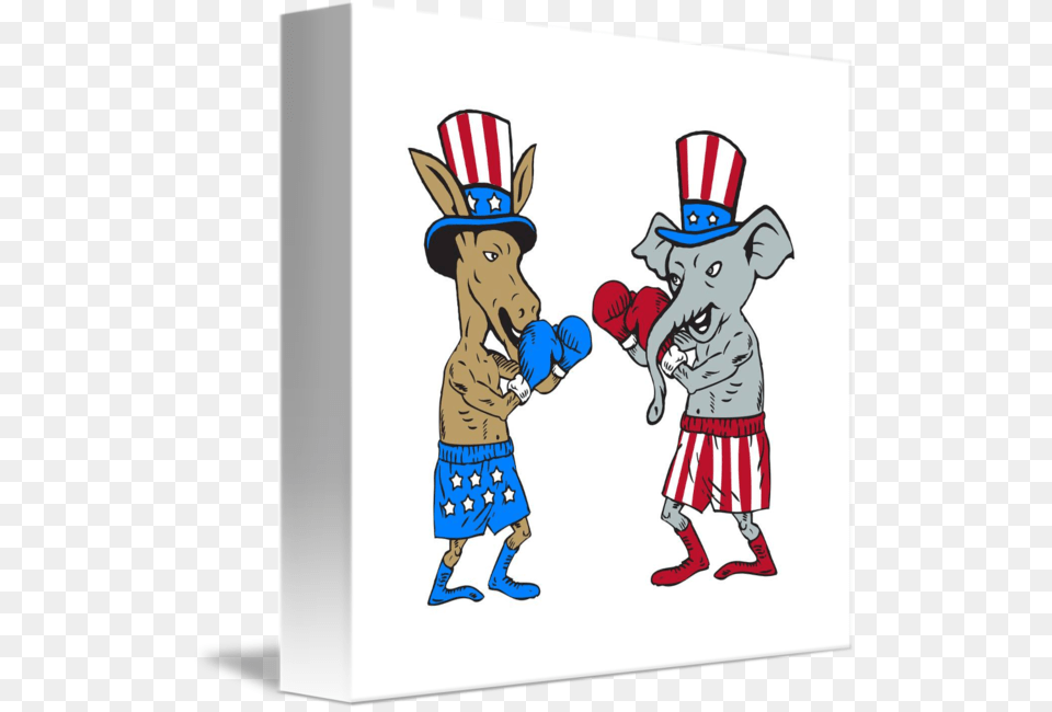 Clip Art Democrat Donkey Republican Elephant, Baby, Person, Face, Head Png Image