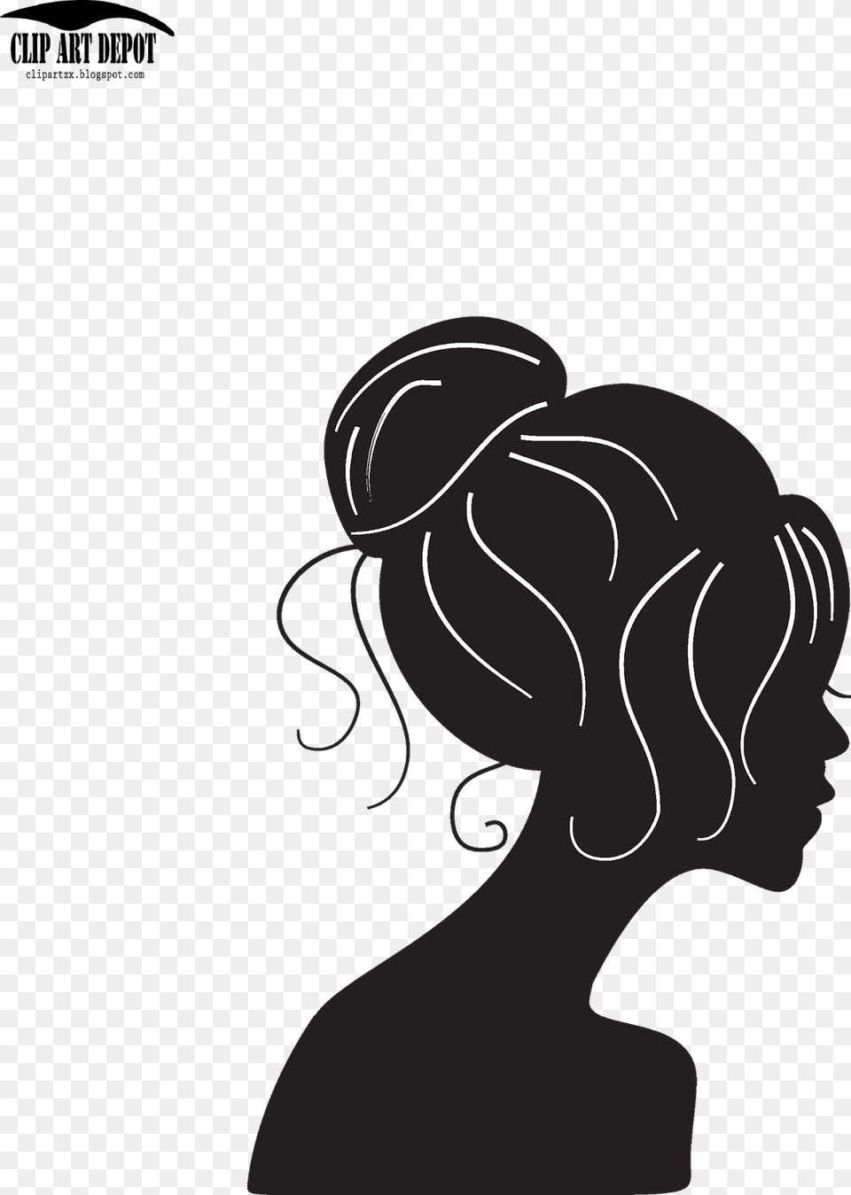 Clip Art Depot Beauty Girl Silhouette, Adult, Female, Person, Woman Png Image