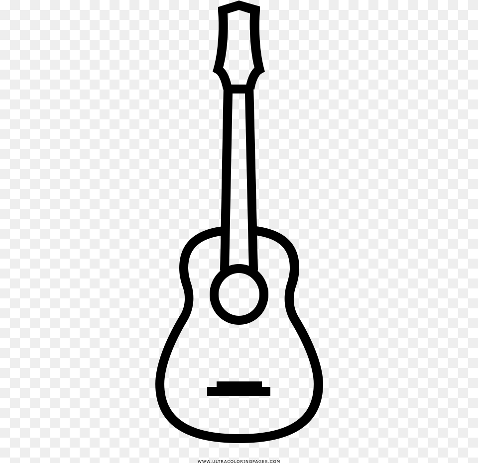 Clip Art Desenho Violao Guitarra Electrica Para Colorear, Gray Png Image