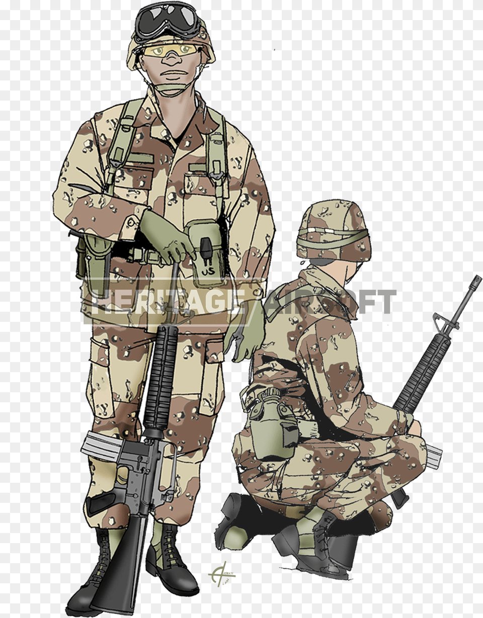 Clip Art Desert Storm Camouflage Soldier, Military Uniform, Military, Adult, Person Free Transparent Png