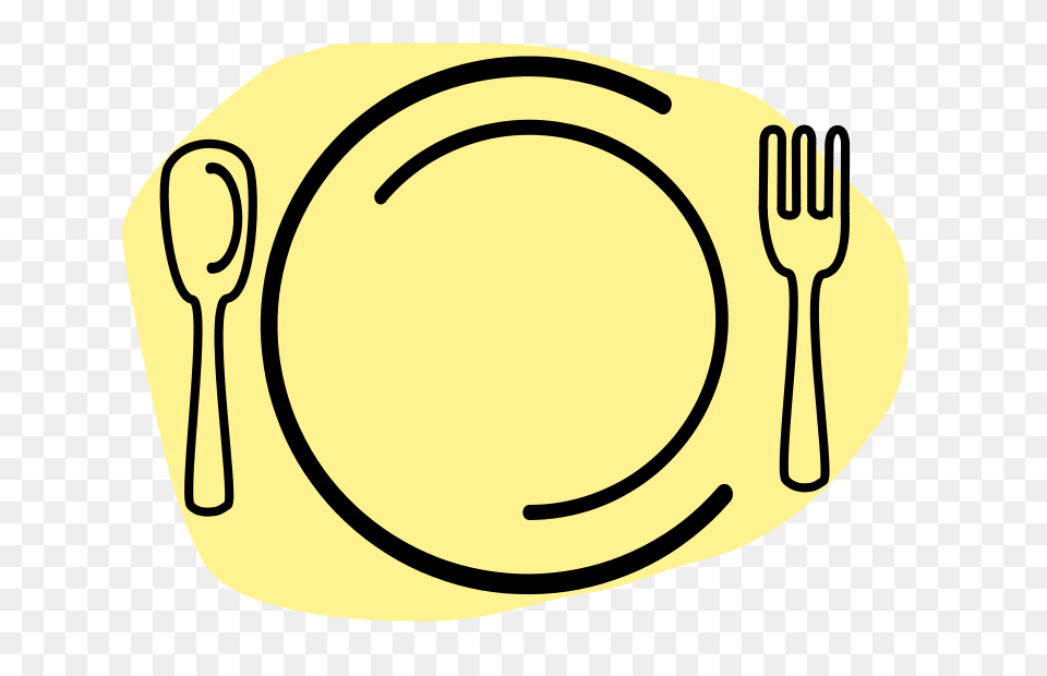Clip Art Dinner Plate With Spoon And Fork, Cutlery, Food, Meal Png Image