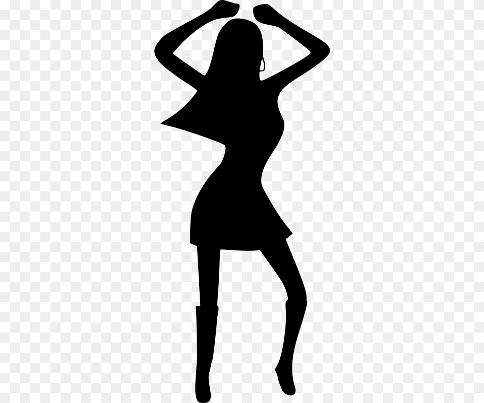 Clip Art Disco Dancer, Gray Free Transparent Png