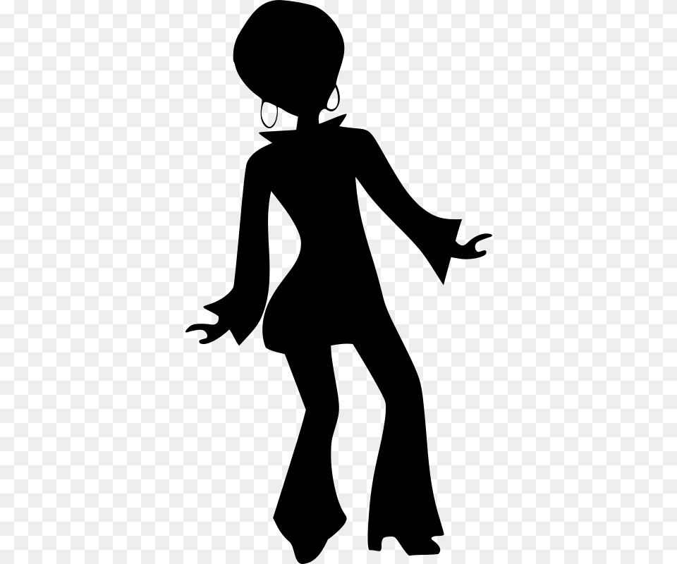 Clip Art Disco Dancer, Gray Free Png Download