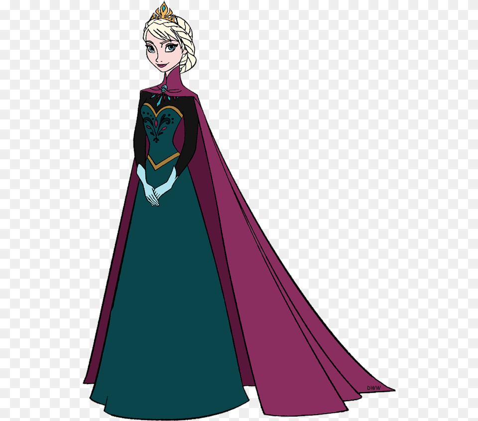 Clip Art Disney Galore Disney Princess Elsa Clipart, Fashion, Cape, Clothing, Wedding Free Transparent Png