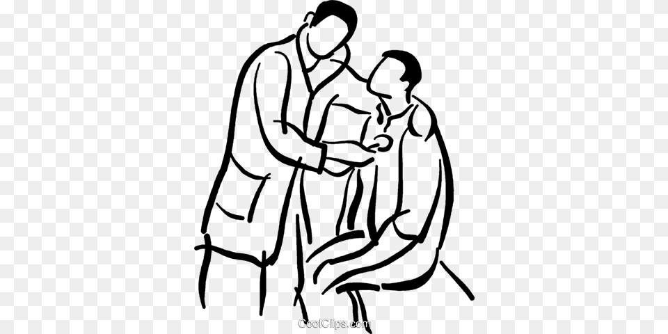 Clip Art Doctor Giving A Physical Exam Royalty Vector Clip, People, Person, Clothing, Coat Free Png