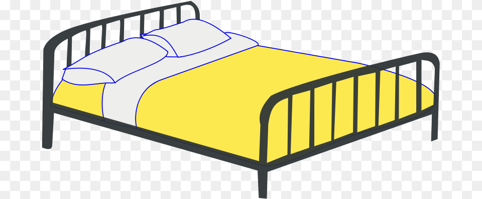 Clip Art Double Bed, Furniture, Crib, Infant Bed Png