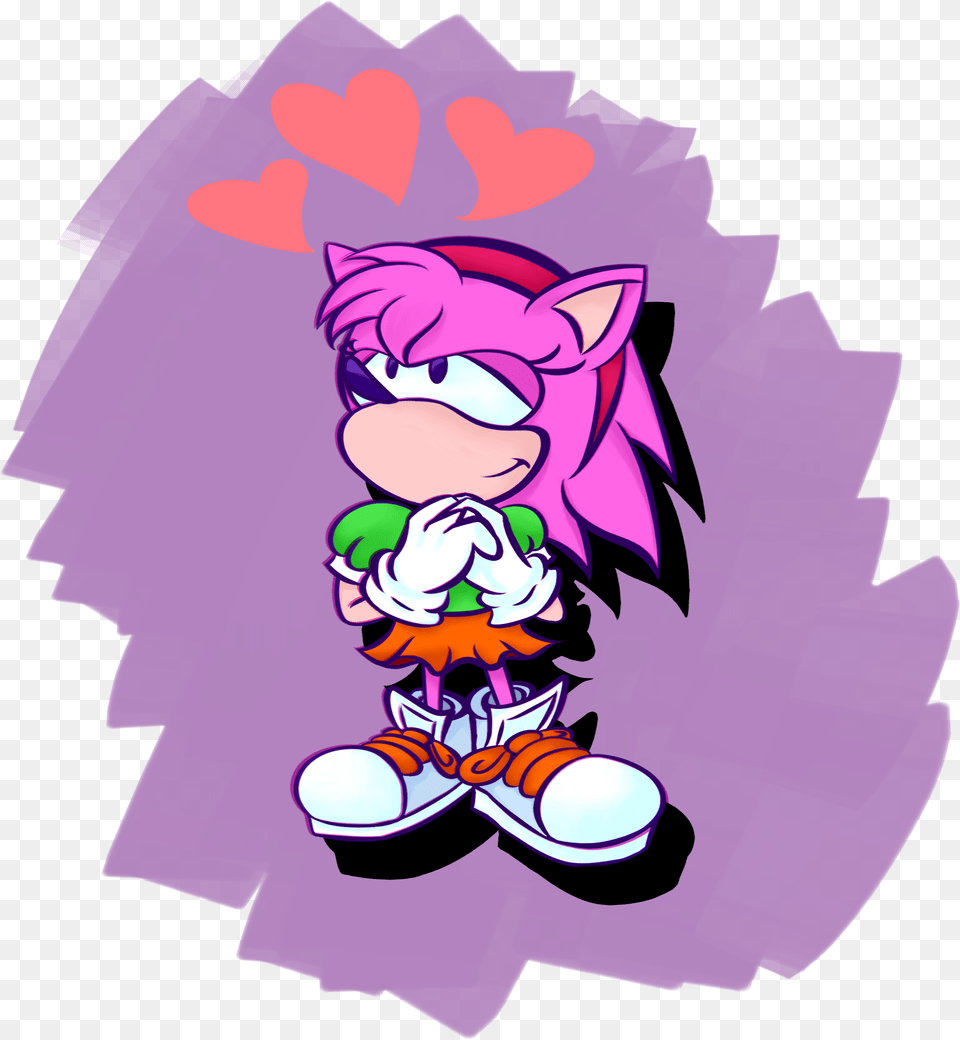 Clip Art Download Amy Rose Sonic Style Amy Rose, Purple, Book, Comics, Publication Free Png