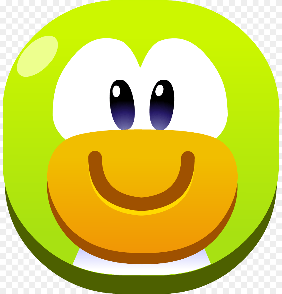 Clip Art Download Green Club Penguin Island Help Emojis De Club Penguin, Food, Fruit, Plant, Produce Free Transparent Png