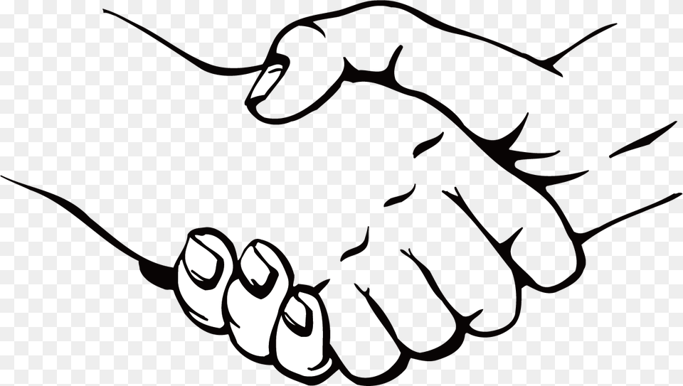 Clip Art Drawing Of Handshake Clipart Handshake, Body Part, Hand, Person, Animal Free Png