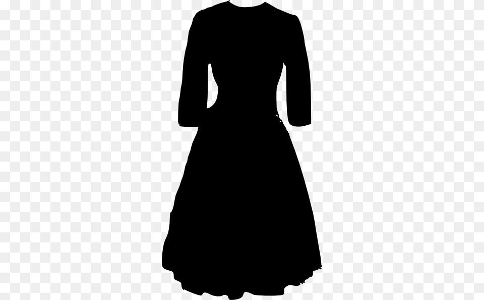 Clip Art Dress Clip Art Black And White, Clothing, Sleeve, Long Sleeve, Formal Wear Png Image
