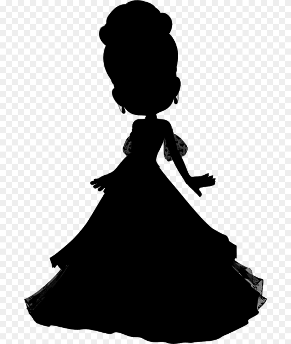 Clip Art Dress Silhouette, Gray Png Image