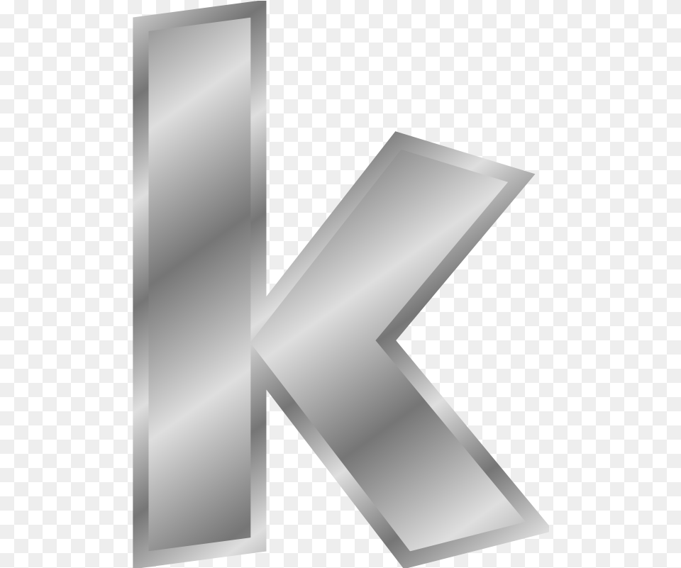 Clip Art Effect Letters Alphabet Gold By Chrisdesign Silver Letter K, Gray, Symbol, Text, Aluminium Free Png