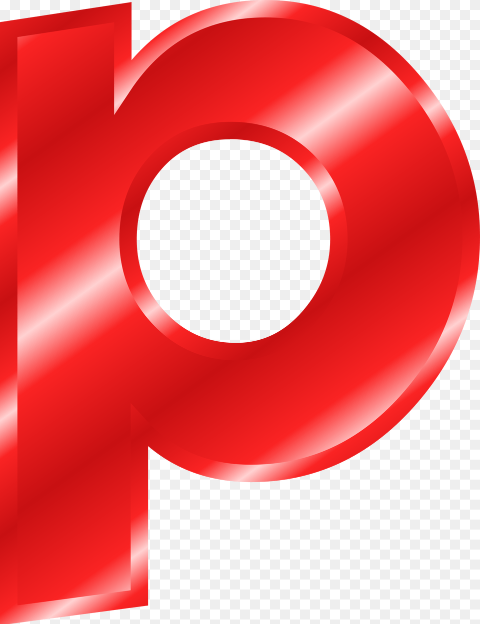 Clip Art Effect Letters Alphabet Red Big Image La Letra P Minuscula, Text, Number, Symbol Free Png