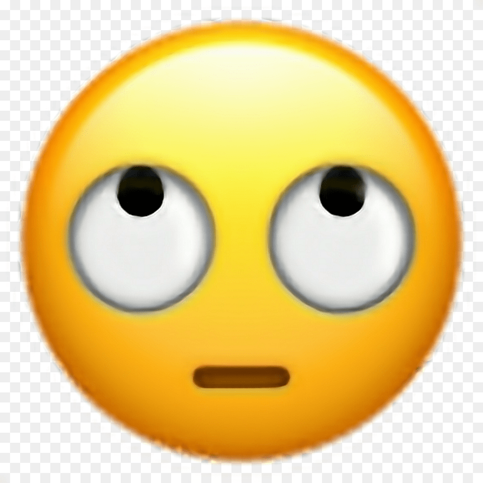 Clip Art Emoji Tumblr Iphone Emojis Rolling Eyes, Sphere, Face, Head, Person Png Image