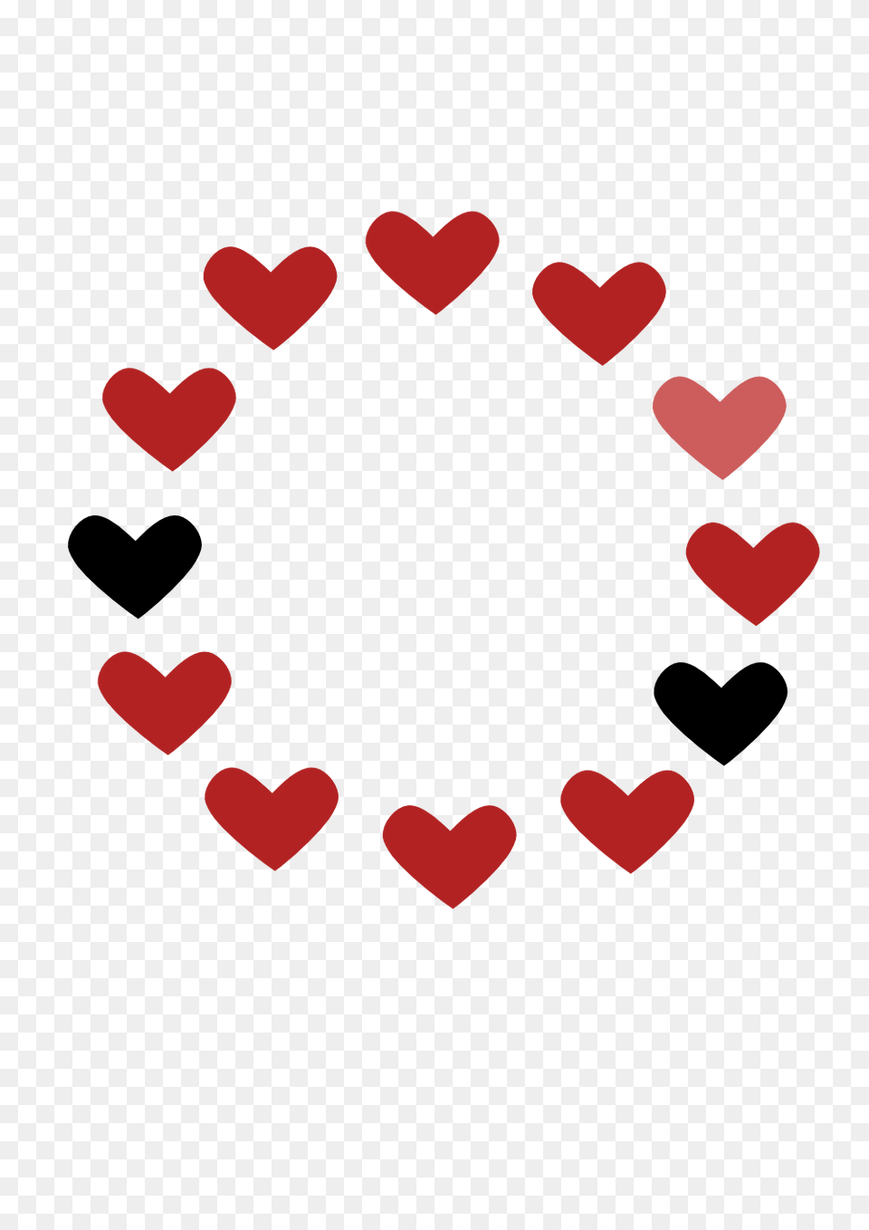 Clip Art Encircled Love Heart Firebrick Free Transparent Png