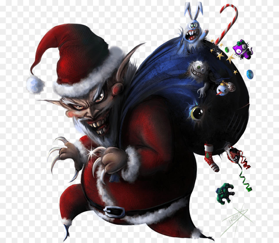 Clip Art Evil Christmas Evil Santa Claus, Adult, Male, Man, Person Free Png Download